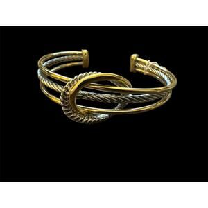 Two Tone Cuff Bracelet